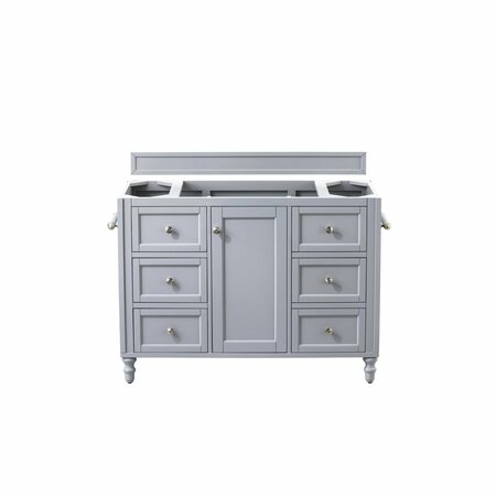 JAMES MARTIN VANITIES Copper Cove Encore 48in Single Vanity Cabinet, Silver Gray 301-V48-SL